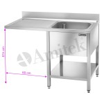 Λάντζα Πλυντηρίου LTA147L1 VT 1400x700x950mm